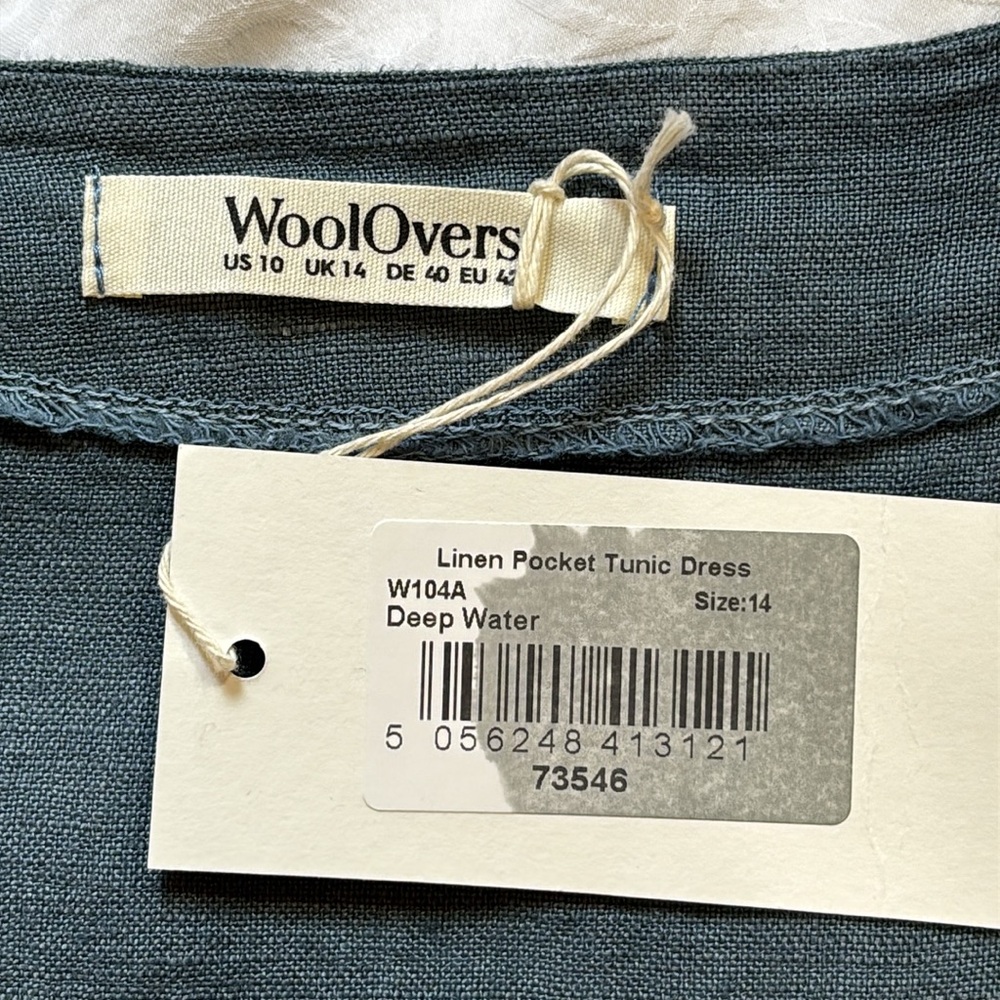 Relaxed Scoop Neck Midi Dress in Slate Blue - Picture 9 of 14